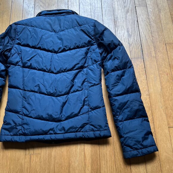 Abercrombie & Fitch Size XS Navy Blue Quilted Down Fill Full Zip Puffer Jacket - Picture 9 of 11
